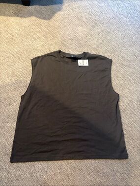 Cotton On Cropped Crewneck Tee - Charcoal